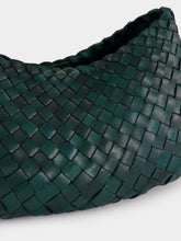 Dragon Diffusion Comporta Forest Woven Leather Clutch