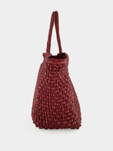 Dragon Diffusion Nantucket Cactus Bordeaux Woven Tote