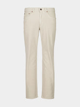 Boglioli Light Beige Straight-Leg Corduroy Jeans