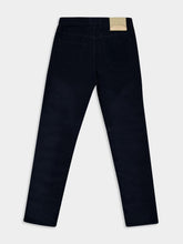 Boglioli Dark Blue Regular Fit Corduroy Trousers