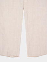 Boglioli Light Beige Straight Fit Linen Trousers