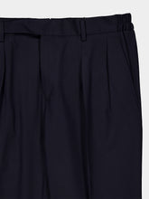 Boglioli Blue Stretch Wool Tailored Trousers