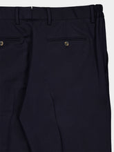 Boglioli Blue Stretch Wool Tailored Trousers
