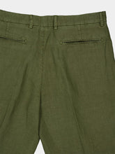 Boglioli Khaki Green Linen Shorts