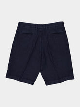 Boglioli Navy Blue Linen Shorts