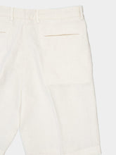Boglioli White Linen Shorts