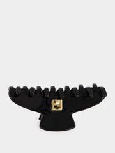 Fendi Black FF Acetate Hair Clip