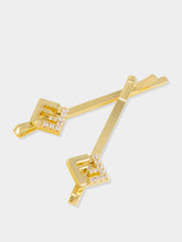 Fendi Gold FF Crystal Hair Clips Set