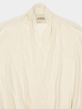 Valentino Garavani Vanilla Silk Long-Sleeve Top
