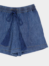 Valentino Garavani Blue Denim Chambray Shorts