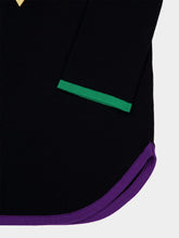 Valentino Garavani Black Long-Sleeve Wool Top with V Detail