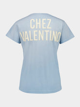 Valentino Garavani Azure Panther Lady Cotton T-Shirt