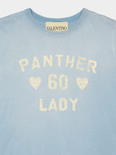 Valentino Garavani Azure Panther Lady Cotton T-Shirt