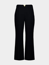 Valentino Garavani Black Virgin Wool Straight Trousers