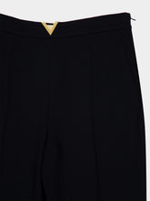 Valentino Garavani Black Virgin Wool Straight Trousers