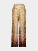 Valentino Garavani Pekin Voyage Paisley Silk Trousers