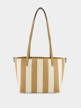 Fendi Reversible Pequin and Beige FF Small Shopper