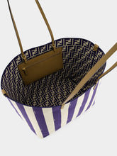 Fendi Reversible Pequin and Midnight Blue FF Large Shopper