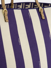 Fendi Reversible Pequin and Midnight Blue FF Large Shopper