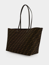 Fendi Tobacco Brown FF Medium Roll Shopper Bag