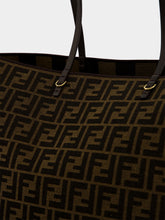 Fendi Tobacco Brown FF Medium Roll Shopper Bag