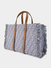 Fendi Blue FF Jacquard Summer Tote