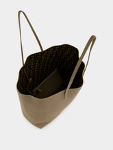 Fendi Dove Grey Medium Roll Leather Tote Bag
