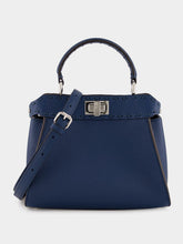 Fendi Blue Selleria Peekaboo Bag