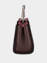 Fendi Peekaboo Mini Selleria Bag Burgundy and Brown