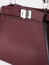 Fendi Peekaboo Mini Selleria Bag Burgundy and Brown