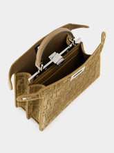 Fendi Cappuccino Peekaboo ISeeU Small FF Velvet Bag