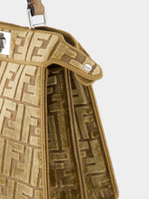 Fendi Cappuccino Peekaboo ISeeU Small FF Velvet Bag