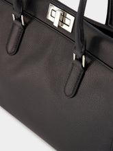 Fendi Black Peekaboo Small Leather Tote