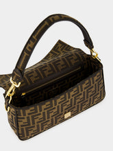Fendi Brown FF Jacquard Baguette Bag