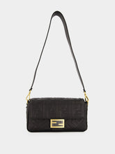 Fendi Black Baguette Nappa FF 1974 Bag