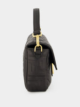 Fendi Black Baguette Nappa FF 1974 Bag