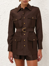 Zimmermann Espresso Illuminate Utility Jacket