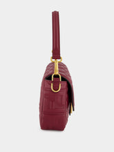 Fendi Burgundy Medium Baguette Bag
