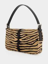 Fendi Tiger-Print Pony Hair Baguette Bag