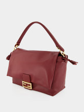 Fendi Dark Red Soft Large Baguette® Leather Bag