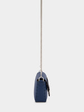 Fendi Blue Selleria Mini Baguette Bag