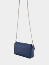Fendi Blue Selleria Mini Baguette Bag
