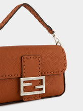 Fendi Sienna Brown Baguette Mini Selleria Bag