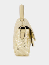 Gold Mini Baguette Sequin Bag | PDP - Fashion Clinic