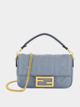 Fendi Mercury Blue Mini Baguette Bag