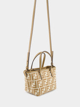 Fendi Roll Mini FF Beige Jacquard Mini Bag