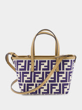 Fendi Roll Mini FF Midnight Blue Jacquard Mini Bag
