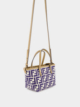 Fendi Roll Mini FF Midnight Blue Jacquard Mini Bag
