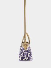 Fendi Roll Mini FF Midnight Blue Jacquard Mini Bag