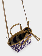 Fendi Roll Mini FF Midnight Blue Jacquard Mini Bag